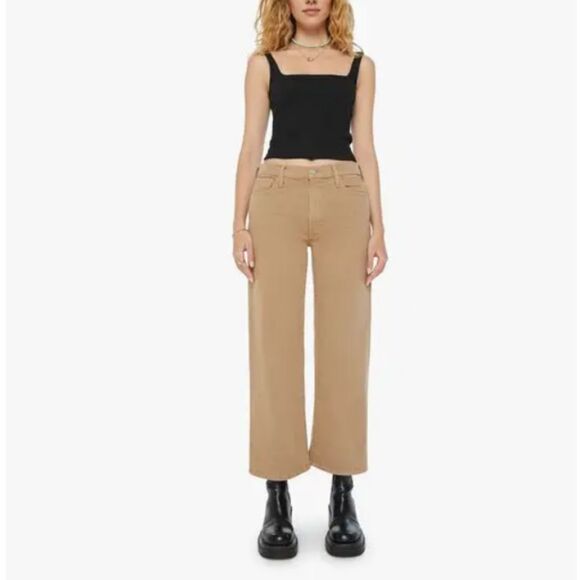 Pants - MOTHER Women's Size 28 Khaki The Dodger Flood Dark Pants NWT